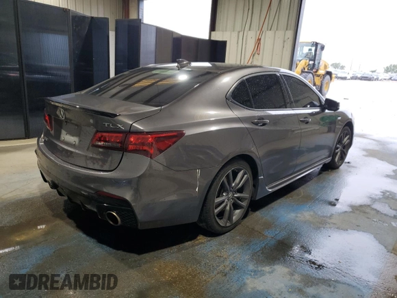 2020 Acura TLX w/A-Spec Pkg with VIN 19UUB1F6XLA000519, listed as a Copart auction lot 55957325 with Not provided miles and Non repairable. Bid and sale history available at DreamBid. Image 3.