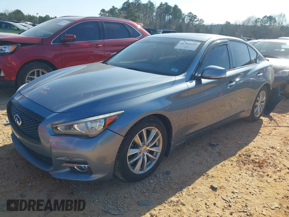 2015 Infiniti Q50 Premium with VIN JN1BV7AP2FM336977, listed as a IAAI auction lot 41782699 with 103,031 mi miles. Bid and sale history available at carsss.com. Image 2.