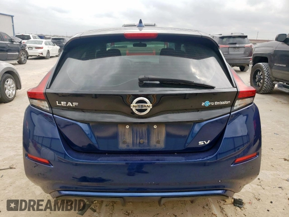 2018 Nissan LEAF S with VIN 1N4AZ1CP6JC301337, listed as a Copart auction lot 54556445 with 29,715 mi miles and Salvage Title. Bid and sale history available at DreamBid. Image 6.
