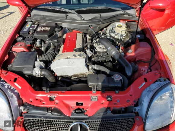 2000 Mercedes-Benz SLK-Class Kompressor with VIN WDBKK47F2YF161123, listed as a Copart auction lot 74316614 with 95,071 mi miles and Salvage Title. Bid and sale history available at carsss.com. Image 11.
