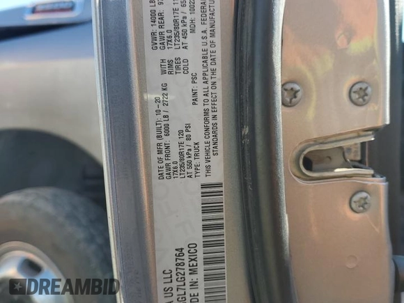 2020 Ram 3500 Tradesman with VIN 3C63RRGL7LG278764, listed as a Copart auction lot 56272324 with 97,622 mi miles and Salvage Title. Bid and sale history available at carsss.com. Image 12.