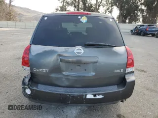 2004 Nissan Quest S with VIN 5N1BV28U94N300184, listed as a Copart auction lot 44963185 with 199,305 mi miles and Salvage Title. Bid and sale history available at carsss.com. Image 6.