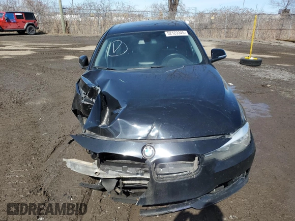 2015 BMW 3 Series 320i xDrive with VIN WBA3C3G59FNT51733, listed as a Copart auction lot 52123345 with Not provided miles and Salvage title. Bid and sale history available at DreamBid. Image 5.