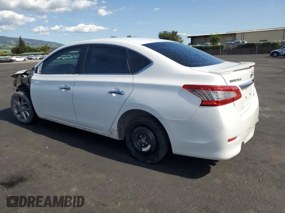 2013 Nissan Sentra SV with VIN 3N1AB7AP4DL788795, listed as a Copart auction lot 52013425 with 101,194 mi miles and Salvage Title. Bid and sale history available at DreamBid. Image 2.