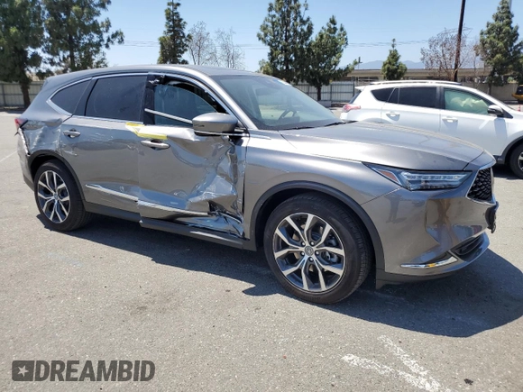 2024 Acura MDX Technology with VIN 5J8YD9H43RL004933, listed as a Copart auction lot 56544625 with 1,870 mi miles and Salvage title. Bid and sale history available at DreamBid. Image 4.