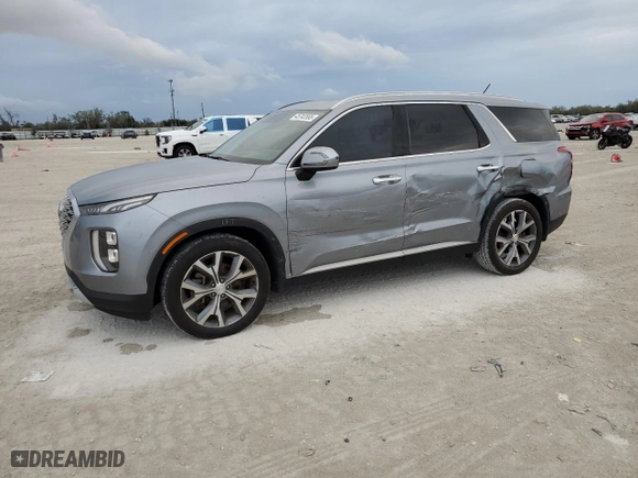 2020 Hyundai Palisade SEL with VIN KM8R34HE7LU040400, listed as a Copart auction lot 45742695 with 103,807 mi miles and Salvage Title. Bid and sale history available at carsss.com. Image 1.