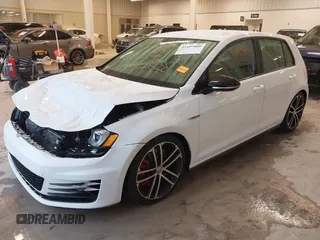 2017 Volkswagen Golf GTI S with VIN 3VW447AU5HM030228, listed as a IAAI auction lot 41497809 with 75,101 mi miles. Bid and sale history available at carsss.com. Image 2.