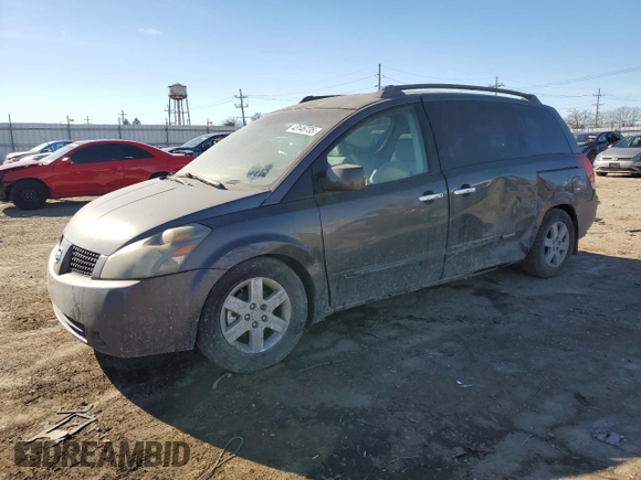 2004 Nissan Quest S z VIN 5N1BV28U84N312794, wystawiony jako Copart lot #43146735 z przebiegiem 189 050 mil mil oraz Szkoda całkowita • Salvage title. Historia ofert i sprzedaży dostępna na DreamBid. Obrazek 1.