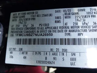 2022 Ford Escape SE Hybrid с VIN 1FMCU9BZ7NUA26950, выставлен на аукционе IAAI как лот 41869964 с пробегом 26 213 миль миль и . История ставок и продаж доступна на DreamBid. Изображение 9.