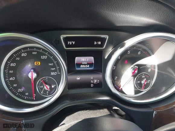 2017 Mercedes-Benz GLS with VIN 4JGDF7DE2HA784150, listed as a IAAI auction lot 41666643 with 88,654 mi miles. Bid and sale history available at carsss.com. Image 7.