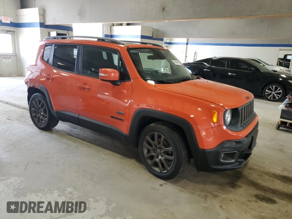 2016 Jeep Renegade Latitude with VIN ZACCJABT9GPC65026, listed as a Copart auction lot 54044685 with 125,730 mi miles and Salvage Title. Bid and sale history available at DreamBid. Image 4.