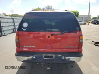 2002 Chevrolet Suburban LS with VIN 3GNEC16Z62G333723, listed as a Copart auction lot 59949255 with 151,548 mi miles and Salvage title. Bid and sale history available at DreamBid. Image 6.