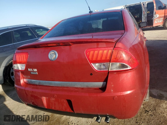 2011 Mercury Milan Premier with VIN 3MEHM0JA4BR602013, listed as a Copart auction lot 78312424 with 87,056 mi miles and Non repairable. Bid and sale history available at DreamBid. Image 6.