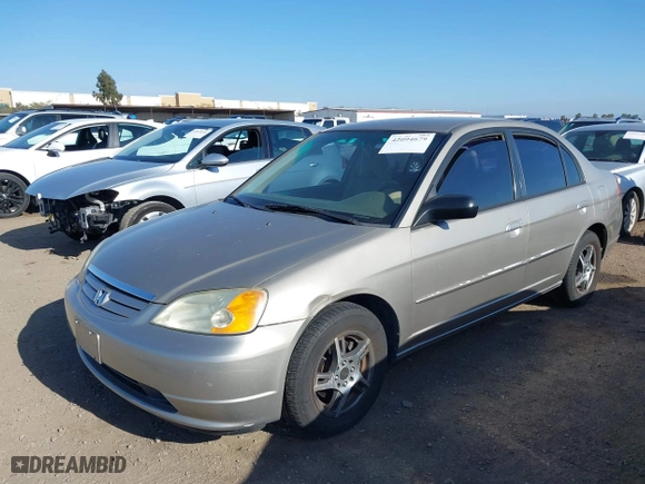 2003 Honda Civic LX with VIN 2HGES16563H521654, listed as a IAAI auction lot 42094679 with 157,031 mi miles. Bid and sale history available at carsss.com. Image 6.