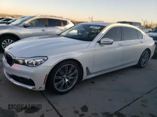 2018 BMW 7 Series 740i with VIN WBA7E2C51JG741931, listed as a Copart auction lot 76929173 with 63,169 mi miles. Bid and sale history available at carsss.com. Image 1.