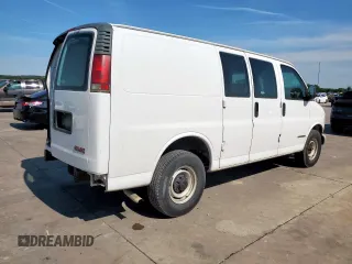 2000 GMC Savana z VIN 1GTHG35R8Y1229622, wystawiony jako Copart lot #59042745 z przebiegiem 85 409 mil mil oraz Szkoda całkowita • Salvage title. Historia ofert i sprzedaży dostępna na DreamBid. Obrazek 3.