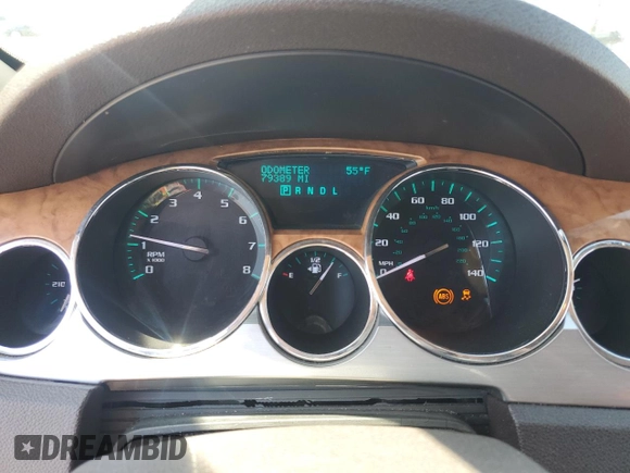2011 Buick Enclave CXL-2 with VIN 5GAKRCED7BJ298749, listed as a Copart auction lot 52527735 with 79,389 mi miles and Salvage Title. Bid and sale history available at carsss.com. Image 9.