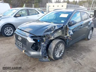 2021 Hyundai Kona SEL with VIN KM8K22AA1MU661195, listed as a IAAI auction lot 41348313 with 46,236 mi miles. Bid and sale history available at carsss.com. Image 2.