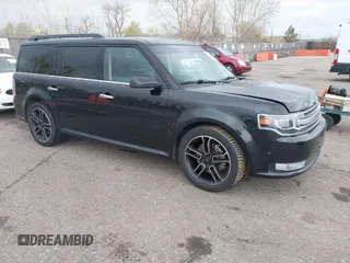 2013 Ford Flex Limited w/EcoBoost with VIN 2FMHK6DT4DBD21978, listed as a IAAI auction lot 41963781 with 118,685 mi miles. Bid and sale history available at carsss.com. Image 1.