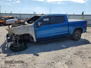 2022 Chevrolet Silverado 1500 RST with VIN 1GCUDEET5NZ540727, listed as a Copart auction lot 67446294 with Not Provided miles and Salvage Title. Bid and sale history available at DreamBid. Image 1.