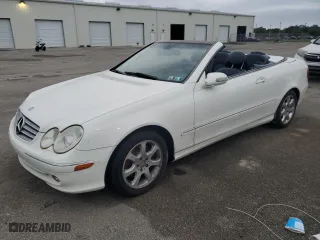 2004 Mercedes-Benz CLK-Class Cabriolet 3.2L with VIN WDBTK65G04T015892, listed as a Copart auction lot 74207654 with 0 mi miles and Salvage Title. Bid and sale history available at carsss.com. Image 1.
