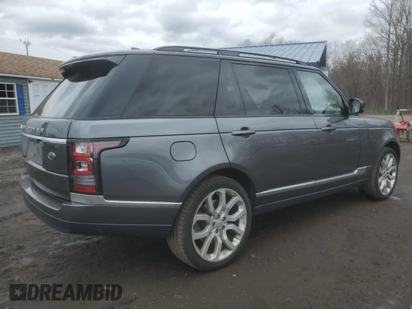 2017 Land Rover Range Rover with VIN SALGS5FE1HA352785, listed as a Copart auction lot 52751615 with 67,651 mi miles and Salvage title. Bid and sale history available at DreamBid. Image 3.