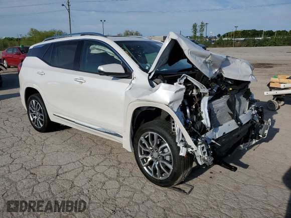 2024 GMC Terrain Denali with VIN 3GKALXEG9RL253848, listed as a Copart auction lot 65416595 with 10,781 mi miles and Salvage title. Bid and sale history available at DreamBid. Image 4.