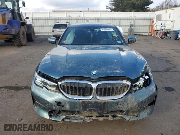 2021 BMW 3 Series 330i xDrive with VIN WBA5R7C03MFK53782, listed as a Copart auction lot 43903465 with 48,445 mi miles and Salvage Title. Bid and sale history available at carsss.com. Image 5.