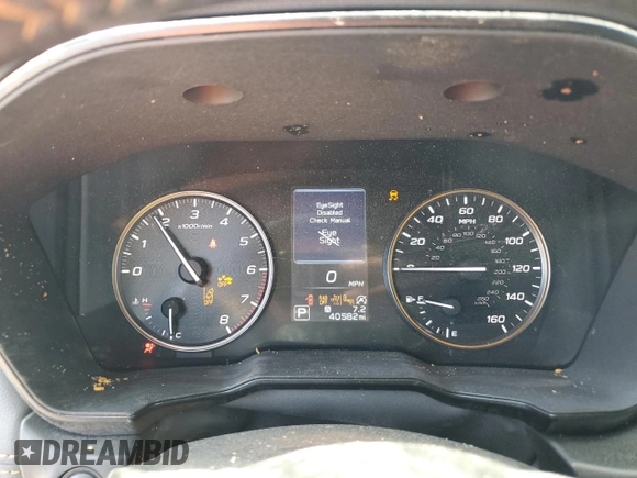 2023 Subaru Outback Wilderness с VIN 4S4BTGUD4P3121222, выставлен на аукционе Copart как лот 57812345 с пробегом 40 582 миль миль и Списание • Salvage title. История ставок и продаж доступна на DreamBid. Изображение 9.
