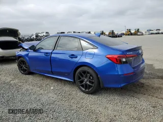 2024 Honda Civic Sedan Sport with VIN 2HGFE2F51RH552093, listed as a Copart auction lot 48624145 with 16,076 mi miles and Salvage Title. Bid and sale history available at carsss.com. Image 2.