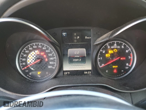 2018 Mercedes-Benz C 43 AMG with VIN WDDWJ6EB2JF647251, listed as a Copart auction lot 42181325 with 93,813 mi miles and Clean Title. Bid and sale history available at carsss.com. Image 9.