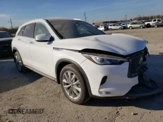 2021 Infiniti QX50 LUXE with VIN 3PCAJ5BB8MF117846, listed as a Copart auction lot 66727872 with 10,630 mi miles. Bid and sale history available at carsss.com. Image 1.