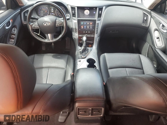 2015 Infiniti Q50 Sport with VIN JN1BV7AP2FM338924, listed as a Copart auction lot 64821585 with 104,907 mi miles and Clean title. Bid and sale history available at DreamBid. Image 8.