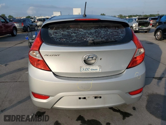 2012 Hyundai Accent SE with VIN KMHCU5AE4CU058727, listed as a Copart auction lot 54253065 with 177,409 mi miles and Salvage Title. Bid and sale history available at carsss.com. Image 6.