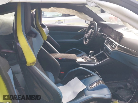 2021 BMW M4 Competition z VIN WBS33AZ00MCH53976, wystawiony jako IAAI lot #41831507 z przebiegiem Nie podano mil oraz . Historia ofert i sprzedaży dostępna na DreamBid. Obrazek 5.