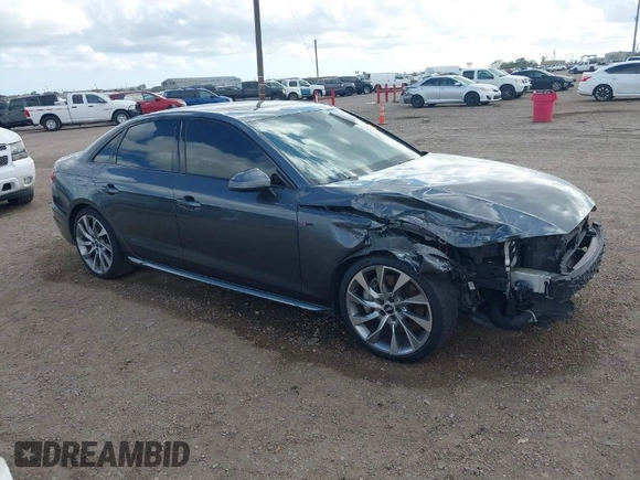 2020 Audi A4 Premium Plus z VIN WAUENAF47LN003795, wystawiony jako IAAI lot #41191479 z przebiegiem 105 196 mil mil oraz . Historia ofert i sprzedaży dostępna na DreamBid. Obrazek 1.