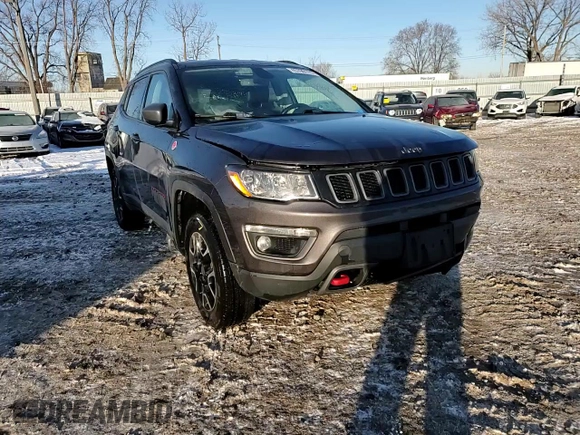 2020 Jeep Compass Trailhawk with VIN 3C4NJDDB3LT112028, listed as a Copart auction lot 45790115 with 86,703 mi miles and Salvage Title. Bid and sale history available at carsss.com. Image 12.