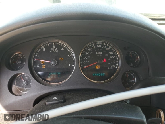 2007 Chevrolet Tahoe LS with VIN 1GNFC13J87R284146, listed as a Copart auction lot 49843285 with 252,038 mi miles and Salvage title. Bid and sale history available at DreamBid. Image 9.
