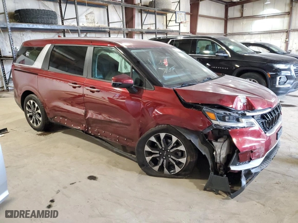 2022 Kia Carnival EX with VIN KNDNC5H36N6071099, listed as a Copart auction lot 66377394 with 74,434 mi miles and Salvage Title. Bid and sale history available at carsss.com. Image 4.