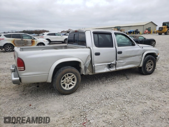 2003 Dodge Dakota SLT with VIN 1D7HL48X13S151334, listed as a Copart auction lot 82016764 with 216,281 mi miles and Salvage Title. Bid and sale history available at carsss.com. Image 3.