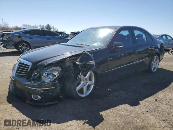 2009 Mercedes-Benz E-Class Luxury 3.5L with VIN WDBUF56X99B373751, listed as a Copart auction lot 50135705 with 116,204 mi miles and Salvage Title. Bid and sale history available at carsss.com. Image 1.
