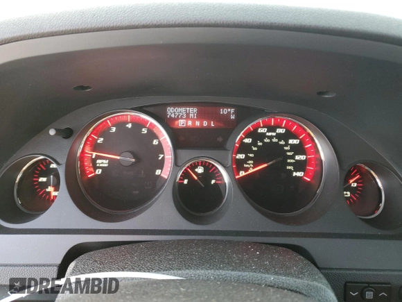 2012 GMC Acadia Denali with VIN 1GKKVTED8CJ300024, listed as a Copart auction lot 89390885 with 74,773 mi miles and Salvage Title. Bid and sale history available at carsss.com. Image 9.