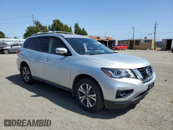 2020 Nissan Pathfinder S with VIN 5N1DR2AN7LC618959, listed as a Copart auction lot 57436355 with 66,458 mi miles and Salvage title. Bid and sale history available at DreamBid. Image 4.