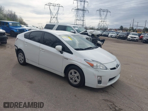 2011 Toyota Prius I with VIN JTDKN3DU3B0266401, listed as a IAAI auction lot 41951276 with 222,102 mi miles and . Bid and sale history available at DreamBid. Image 1.