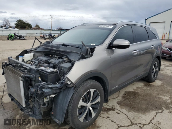2016 Kia Sorento EX with VIN 5XYPHDA59GG129660, listed as a Copart auction lot 49499595 with 104,784 mi miles and Salvage Title. Bid and sale history available at carsss.com. Image 1.