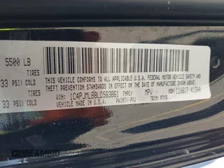 2020 Jeep Cherokee Latitude Plus with VIN 1C4PJMLB8LD563861, listed as a IAAI auction lot 41973359 with 62,234 mi miles and . Bid and sale history available at DreamBid. Image 9.