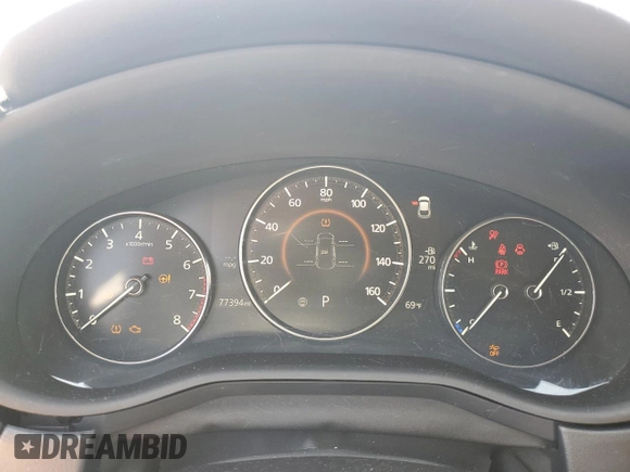 2021 Mazda CX-30 Preferred with VIN 3MVDMBCL5MM262458, listed as a Copart auction lot 56368995 with 77,394 mi miles and Salvage title. Bid and sale history available at DreamBid. Image 9.