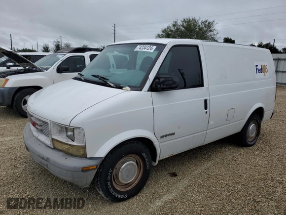 1999 GMC Safari Cargo with VIN 1GTDM19W5XB519840, listed as a Copart auction lot 74234124 with Not Provided miles and Non Repairable. Bid and sale history available at carsss.com. Image 1.