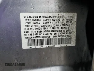 2009 Honda Fit with VIN JHMGE88289S036135, listed as a Copart auction lot 43289775 with 122,555 mi miles and Clean Title. Bid and sale history available at carsss.com. Image 12.