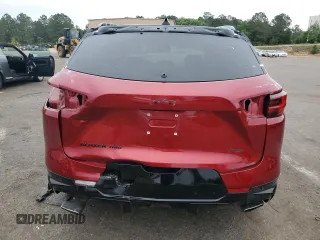 2023 Chevrolet Blazer RS with VIN 3GNKBKRS9PS225076, listed as a Copart auction lot 55012315 with 7,157 mi miles and Salvage title. Bid and sale history available at DreamBid. Image 6.